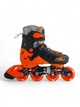 Роликовые коньки раздвижные со светящимися колесами Smart Ghost 155 размер 39-42 Black-Orange - изображение 1
