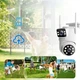 Беспроводная водонепроницаемая поворотная WiFi камера SZSINOCAM TY-Q2 O-KAM Pro Наружная камера видеонаблюдения с двусторонним аудио удаленным доступом и ночным видением - изображение 4