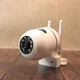 Вулична водонепроникна IP-камера відеоспостереження NJ PRO IP360 + Подарунок Карта пам'яті 64 гб Поворотна wifi камера спостереження з датчиком руху нічним баченням та двостороннім аудіо Білий - зображення 3