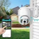 Уличная камера видеонаблюдения 4MP Full HD A6 Wi-fi камера наблюдения Wi-fi камера для дома с влагозащитой удаленным доступом и датчиком движения Белый - изображение 2