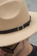 Чоловічий Капелюх Without Onesize Fedora З Ремінцем Beige 520994904 - изображение 4