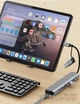 Сетевая карта Deepfox-2509TU Type C/Type A 9 in 2 алюминиевая hub картридер аудио RJ45 адаптер сетевой 100 Мбит/с - изображение 5