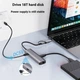 Мережева карта Deepfox-2501 Gigabit Type C/Type A 6 in 2 алюмінієва USB 3.2 hub RJ45 мережевий адаптер 1000 Мбіт/с - зображення 4