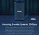 Transcend Портативный SSD 1TB USB 3.2 Gen 2x2 Type-C ESD410C - изображение 4