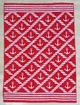 Полотенце пляжное Parisa - JYD-030 (480 гр/м2) Велюр Якорь красное 100x150 - изображение 1