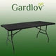 Садовий розкладний стіл чорний 180х74х74 см Gardlov - зображення 5