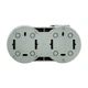 Вимикач 1-кл. + Розетка з заз. з кришкою Ovivo Electric xOne сірий (406-240000-923) - зображення 2