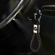 Кожаный плетёный брелок MERCEDES для автомобильных ключей • Чёрный - изображение 2
