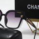 Очки солнцезащитные женские Chanel квадратные чёрные в полной комплектации с коробкой, чехлом и салфеткой - изображение 2