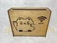 Коробка для интернета Arty Craft настенная "Кот Wi-Fi" 35х30х10 см Дуб - изображение 2