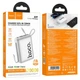 Повербанк Hoco Q39, 20000 mAh, 22.5W, PD 20W, кабель 2в1 Type-C and Lightning, silver - изображение 4