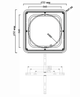Керована світлодіодна люстра ESLLSE VEGA dual 85W 3000-6500К 2S-ON/OFF 450×450×52-WHITE/WHITE-220-IP20 - зображення 7