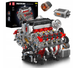 Конструктор детский Mould King TECHNIC "ДВИГАТЕЛЬ V8" F488 серый 2718 деталей (10130) - изображение 2