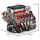 Конструктор детский Mould King TECHNIC "ДВИГАТЕЛЬ V8" F488 серый 2718 деталей (10130) - изображение 3