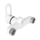 Смеситель для душа Lidz Latwa 010 (с душевым гарнитуром) (k40) LDLAT010WHI45426 White - изображение 3