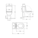Унітаз-компакт Qtap Robin Ultra Quiet безободковий з сидінням Soft-close QT13226089AW - зображення 2