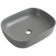 Раковина накладна Mixxus Premium DIVERSE-0115 GRAY 490x395x135мм, прямокутна, матова санітарна порцеляна - зображення 1