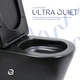 Напольный унитаз Qtap Scorpio Ultra Quiet безободочный с сиденьем Soft-close MATT BLACK QT14226088AMB - изображение 5