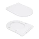 Унитаз подвесной Qtap Robin Ultra Quiet безободковый с сиденьем Soft-close 520x365x365 мм WHITE - изображение 9