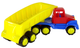 Duży samochód LEAN Toys z naczepą 70 cm Żółty (5900992000512) - obraz 3