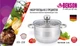 Кастрюля из нержавеющей стали с крышкой 2.5л Benson (BN-218) - изображение 6