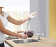 Сенсорний змішувач для кухні з висувним виливом Grohe Minta Touch (31358DC2) - изображение 2