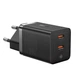 Мережевий зарядний пристрій Baseus GaN5 Pro Fast Charger C+C 40W EU Black - изображение 5