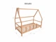 Детская кровать домик Монтессори BUSY WOOD на ножках Модель 1 190х80 см белая - изображение 2
