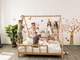 Детская кровать домик Монтессори BUSY WOOD на ножках Модель 1 190х80 см натуральное дерево - изображение 6