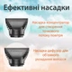 Професійний фен для волосся 3400 Вт з іонізацією, 3 концентратори, турборежим, холодне повітря, бірюзовий колір - зображення 6