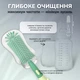 Набір силіконових щіточок LELIK™ Snappy Clean 3в1 для дитячого посуду, зелений - зображення 2