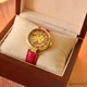 Женские часы механические Forsining Diamond Red Skeleton - изображение 3