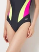 Купальник слитный женский Aqua Speed NINA 60932 344-383 42 Черный/Малиновый/Салатовый (5905718609321) - изображение 3