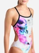 Купальник суцільний жіночий Arena Airbrush Swimsuit Challenge Ba 007912-510 36 Білий/Чорний/Мультиколір (3468337391463) - зображення 7