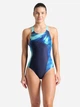 Купальник слитный женский Arena Dreamhline Swimsuit V Back 008328-780 36 Синий/Бирюзовый (3468337419013) - изображение 4