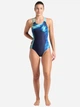 Купальник слитный женский Arena Dreamhline Swimsuit V Back 008328-780 36 Синий/Бирюзовый (3468337419013) - изображение 6