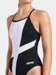 Купальник слитный женский Arena Diamond Swimsuit Lightdrop Bac 007757-510 42 Черный/Белый (3468337387800) - изображение 7