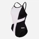 Купальник слитный женский Arena Diamond Swimsuit Lightdrop Bac 007757-510 42 Черный/Белый (3468337387800) - изображение 10