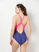 Купальник слитный женский Arena Spider Web Swimsuit V Back 007988-890 40 Фиолетовый/Розовый (3468337495987) - изображение 2