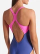 Купальник слитный женский Arena Spider Web Swimsuit V Back 007988-890 40 Фиолетовый/Розовый (3468337495987) - изображение 8