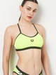 Купальник роздільний жіночий Arena Icons Bikini Cross Back Solid 005037-660 40 Салатовий (3468337529255) - зображення 3