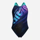 Купальник слитный женский Arena Flow Swimsuit V Back Lb 008935-790 42 Темно-синий (3468337517184) - изображение 4