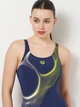 Купальник слитный женский Arena Ripples Swimsuit U Back B 009500-780 42 Синий (3468337554493) - изображение 3