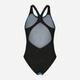 Купальник слитный женский Arena Blue Flowers Swimsuit V Back 009027-850 38 Синий/Черный (3468337506430) - изображение 5