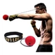Мяч для бокса Fight Ball 80 г красный с повязкой на голову - изображение 2