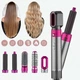 Фен-щетка для разных типов волос 5 в 1 EM Hot Air Styler Стайлер с функциями придания объема выпрямления Серый с футляром - изображение 6