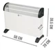 Электрообогреватель Domotec Heater MS-5904 2000Вт 3 уровня регулировки температуры Белый - изображение 6
