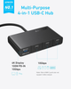 Hub Anker USB-C 4in1 10Gbps Black (A8340GA1) - obraz 2