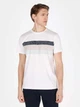 Футболка хлопковая длинная мужская Colin's CL1073843OFW S Off White с принтом (8684112618739) - изображение 1