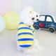Флисовая кофта для собак Полосочка S Желто-синий - изображение 8